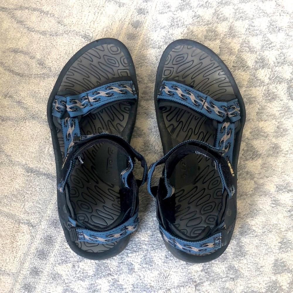 Teva Blue and Black Sandals